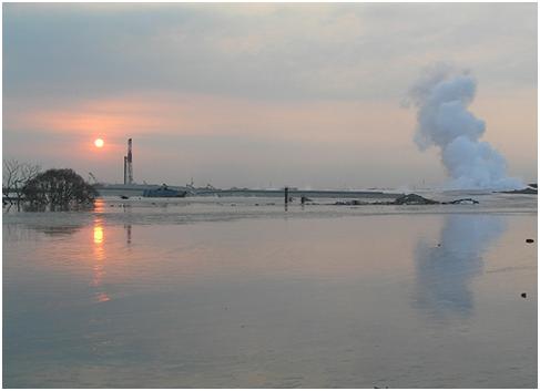 As of November 2008, the Sidoarjo mud flow is contained by levees, 